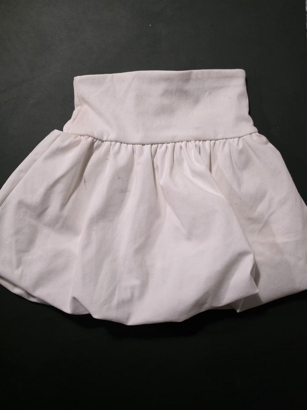 Zara Pale White Bubble Skirt